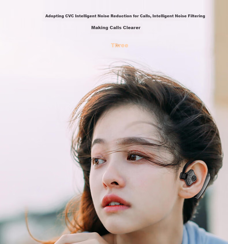 Guiyin B1 Wireless Bluetooth Headphones, New Over-Ear Design with Noise Cancellation, Dual Replaceable Batteries, In-Ear Style with Long Standby Time, Suitable for Running, Compatible with Huawei, Apple, OPPO, Xiaomi, Vivo 11