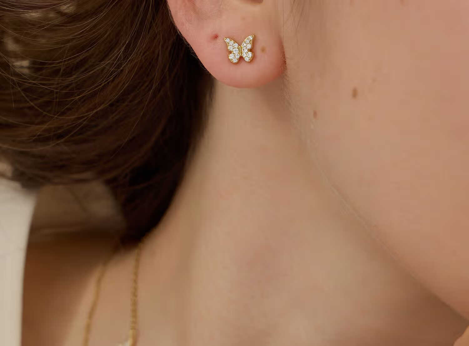 Arsis [Zhou Ke Yu Same Style] Silver Jewelry Lucky Symbol Star Butterfly Earrings, Women's Ear Studs And Hoops, Gift for Girlfriend 16