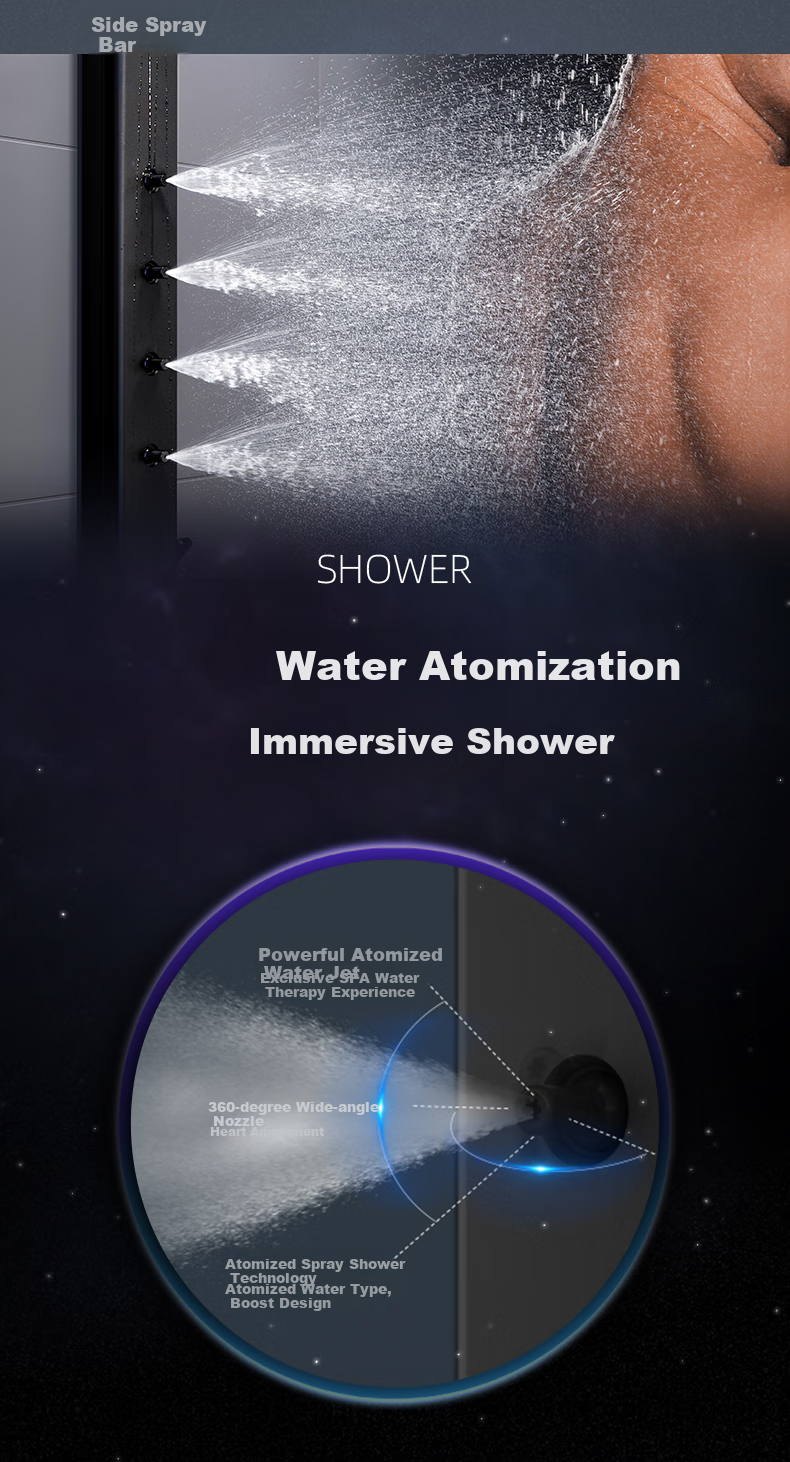MOEN Shower Head, Smart Constant Temperature Shower, Piano Key Large Top Spray, Micro-Bubble, Milk White, Complete Set, 51432 5
