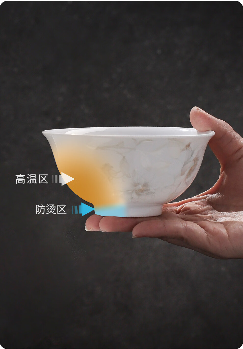 Jdz Ceramic Tableware Set, High-Temperature White Porcelain Bowls And Plates for Home Use, Chinese-Style High-End Housewarming Gift, Fragrant And Elegant 17