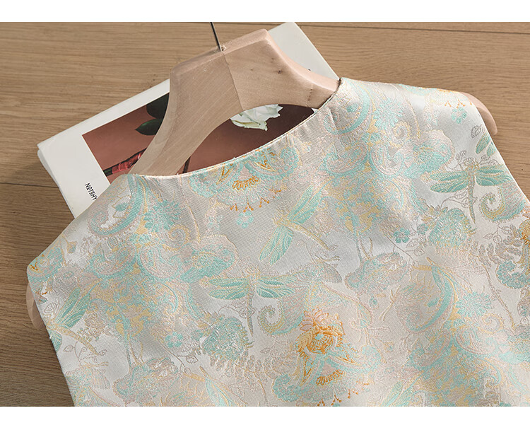 Siboshe New Chinese-Style Vest, 2026 Spring New Women's Fashion, Round Neck Single-Breasted Short Waistcoat 6