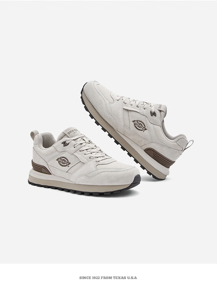 Dickies Men's Dad Shoes, Retro Casual Shoes, Height-Increasing Men's Shoes, Breathable Running Shoes for Summer, Sports Shoes, Size 39, Gray 7