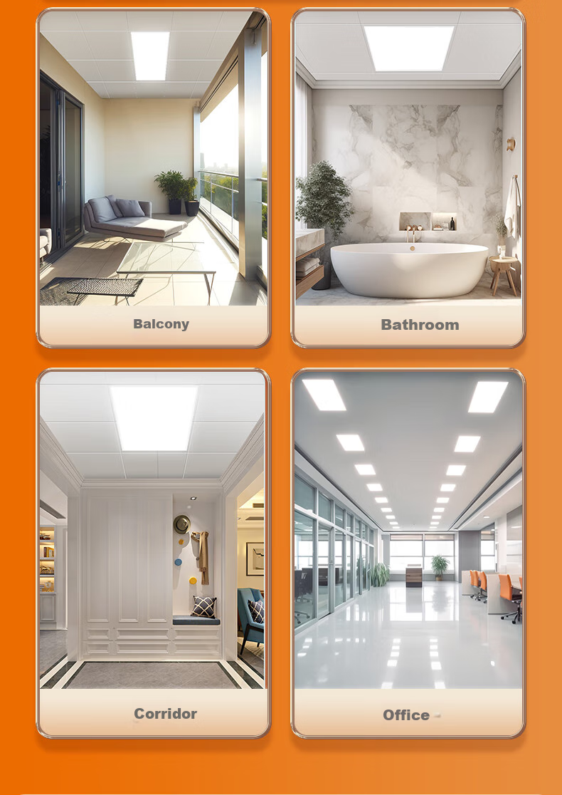 Panasonic Kitchen LED Integrated Ceiling Light, 300x300 Ceiling Light, Bathroom High Brightness Panel Light, Flat Panel Light, 18W 11