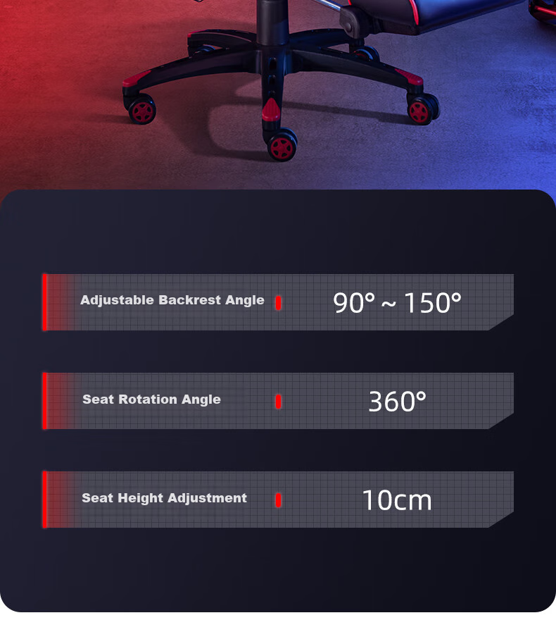Starspace Gaming Chair, Computer Chair, Office Chair, Ergonomic Chair, Home Reclining Executive Chair, Model 92197H 22