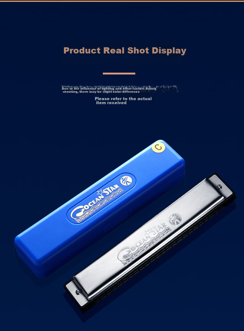 HOHNER German 24-Hole Polyphonic Harmonica 2540/48C Professional Adult Beginner Student Performance Harmonica 9