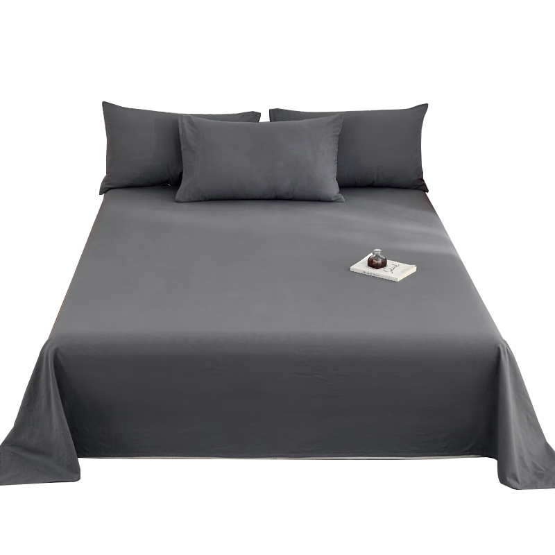 MINISO Class A 100% Pure Cotton Bed Sheet Single Piece All Cotton Flat Sheet 240x270cm Household Double Bed Size 2x2.2 Meters