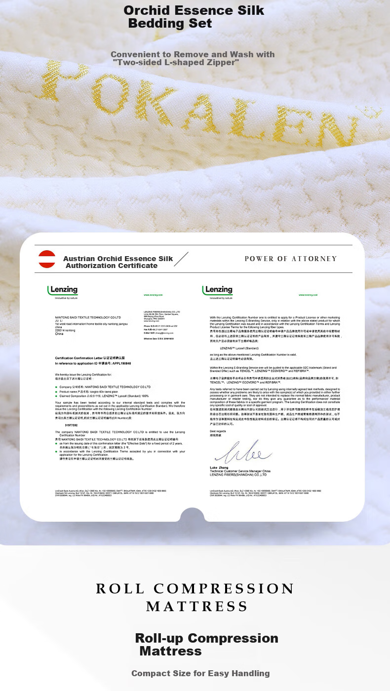 POKALEN Thai Natural Latex Mattress, Made in Thailand, Original Import, 95% Pure Natural High Content 14