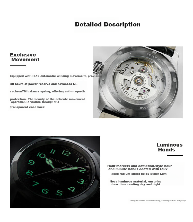 Hamilton Interstellar Movie-Inspired Murphy Watch, 42mm Dial, Leather Strap And Steel Band Set, Men's Mechanical Watch 11