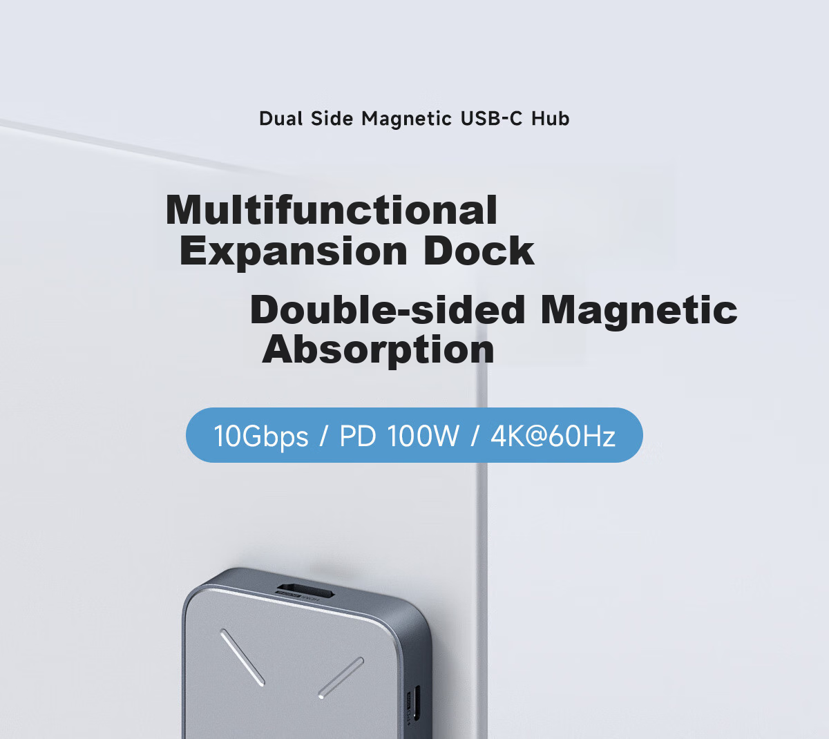 Haibeisi Magnetic Type-C Docking Station USB Multi-Port Hub Gigabit Ethernet Adapter TF/SD 4.0 Card Reader for Apple iPhone MacBook Laptop 1