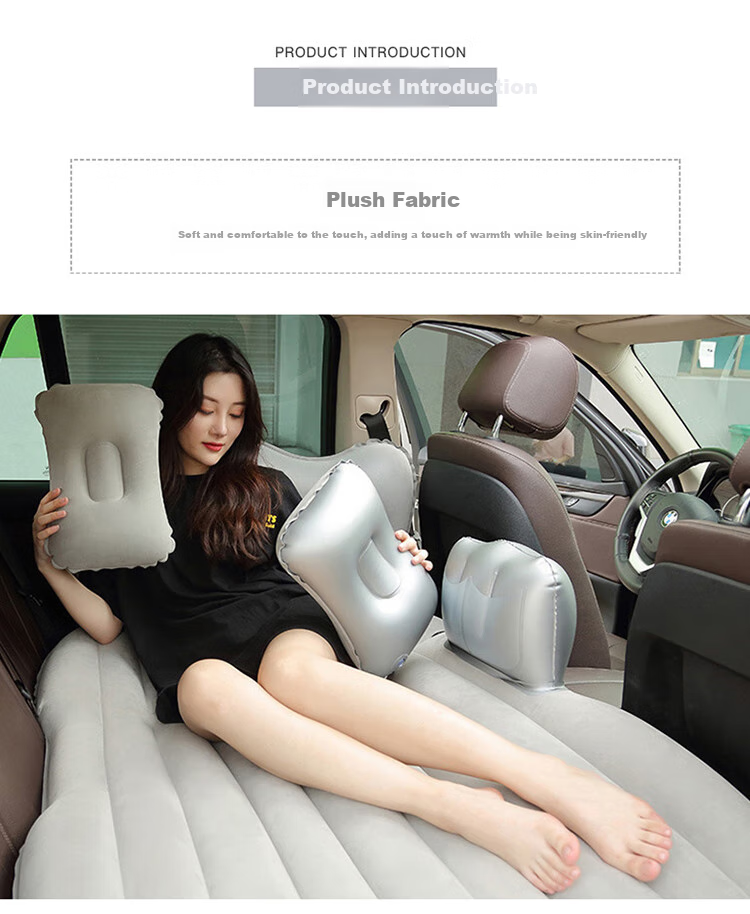 Siwangongli Car Inflatable Bed, Travel Mattress, Car Rear Seat Air Cushion Bed, Sleeping Aid for Car Interior, Backseat Sleeping Pad 6