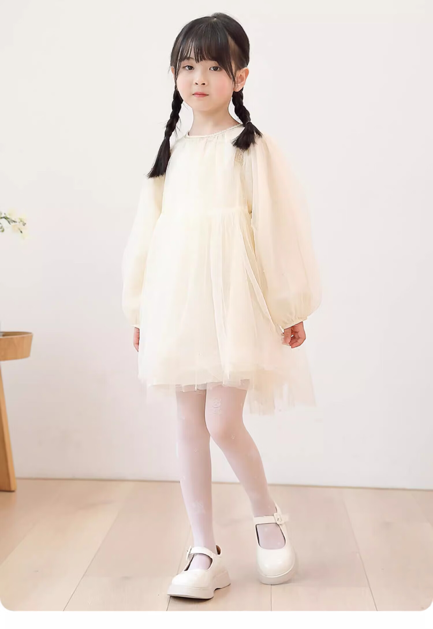 LangSha Children's Thin Spring and Summer Tights Baby Leggings White Anti-Mosquito Dance Pantyhose Ultra-Thin Girls' Pantyhose 21