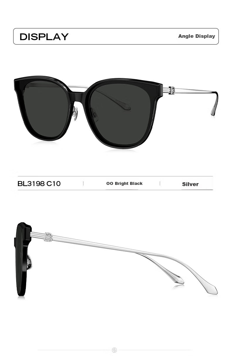 BOLON Sunglasses, Yang Zi's Style, UV Protection Sunglasses for Men And Women, Cat Eye Glasses, BL3198 C10 6