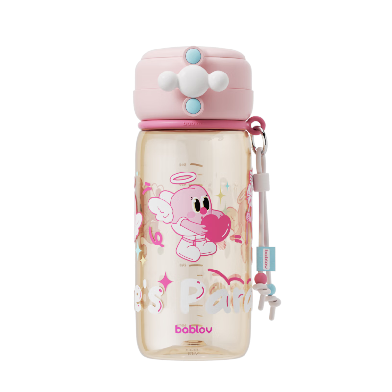 BABLOV Children's Straw Water Bottle PPSU School Use Cup Maternity Household High Temperature Resistant 650ml