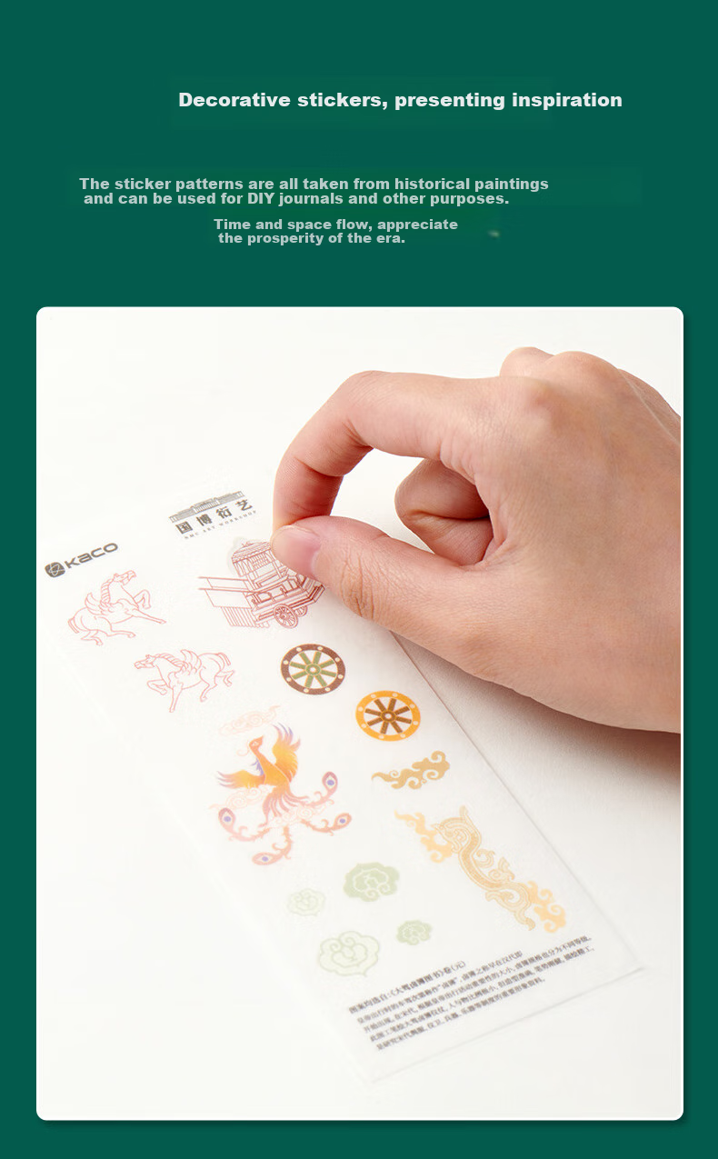 KACO PURE Shuyuan Colorful Pens with Retractable Mechanism, Chinese National Museum Co-Branded Stationery, Multi-Color Ink Pens for Marking And Highlighting, Signature Pens - Zonghengshenzhou 9