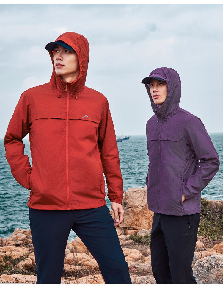Pioneer Camp Zhuque Sun Protection Jacket for Women, Summer Outdoor Breathable UV-Resistant Hooded Original Yarn Sun Protection Clothing, Lightweight Outer Coat 7