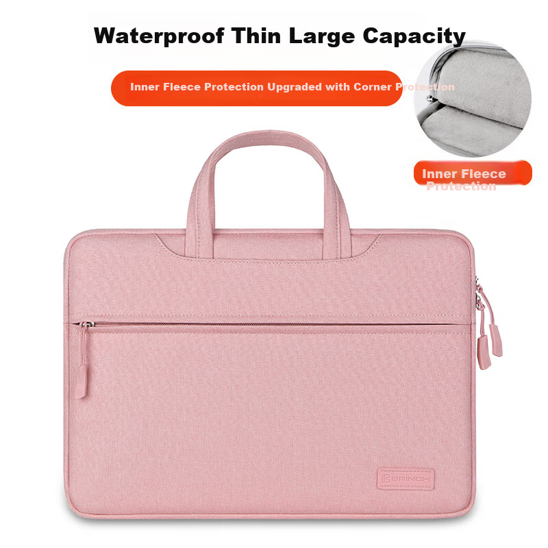 BRINCH Laptop Bag Handheld Suitable for Men And Women, Compatible with Huawei And Apple 14/15-Inch Business Lightweight Notebook Computer Bag