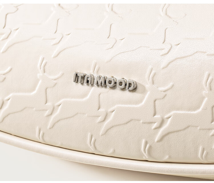 Miaodi 2026 Cowhide Embossed Underarm Baguette Crescent Elegant Workplace Commuter Handbag Crossbody Bag Birthday Gift 23