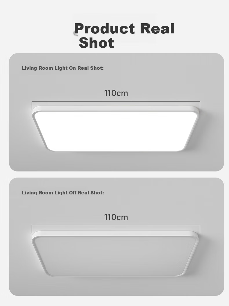 Jiandun Full-Spectrum Seamless Eye Protection Ceiling Light for Living Room, 4th Generation Pro Ultra-Thin Modern Minimalist All-Inclusive Price 19