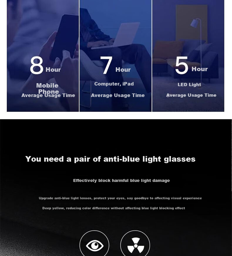 Cuntiandaofu Myopia Glasses, Blue Light Blocking Glasses, Prescription-Ready High-End Semi-Rimless Glasses for Men, Bright Coffee Color without Prescriptio 10