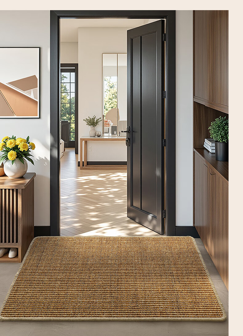 Dajiang Natural Sisal Entrance Mat, Doorway Rug, Foyer Carpet, Handwoven Entrance Mat, 60x90cm 15