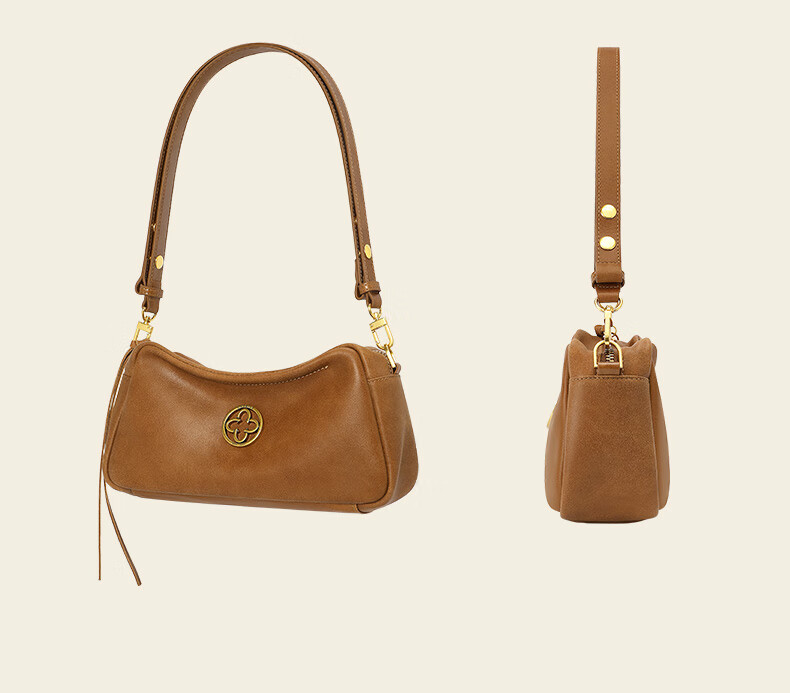 CASSILE Women's Handbag, Tote Bag, Vegetable Tanned Top-Grain Leather, Light Luxury Shoulder Underarm Bag, 520 Gift 24