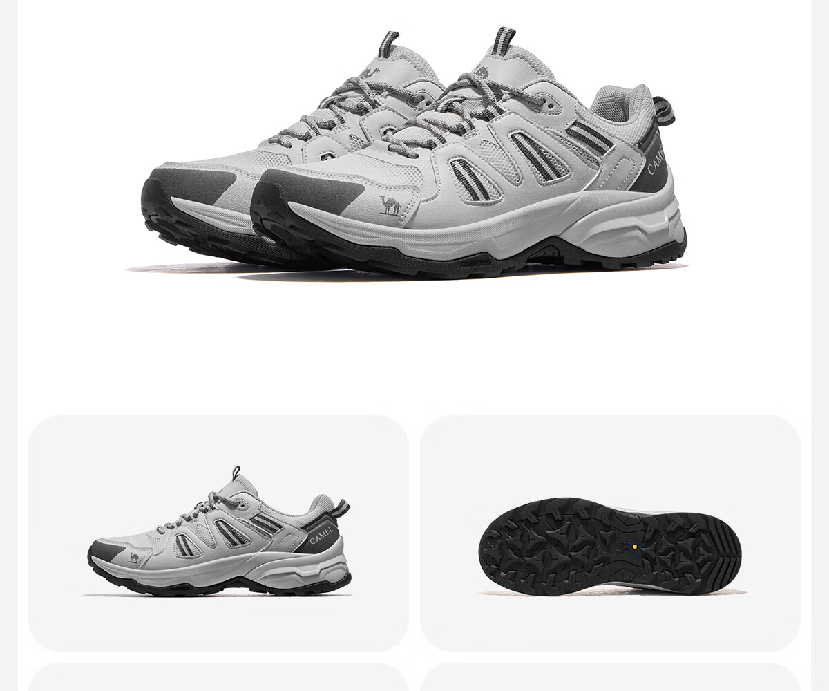 CAMEL Outdoor Hiking Shoes for Women, Breathable Casual Thick-Soled Trekking Shoes, Water-Resistant Non-Slip Women's Shoes F25B693007 Size 35 19