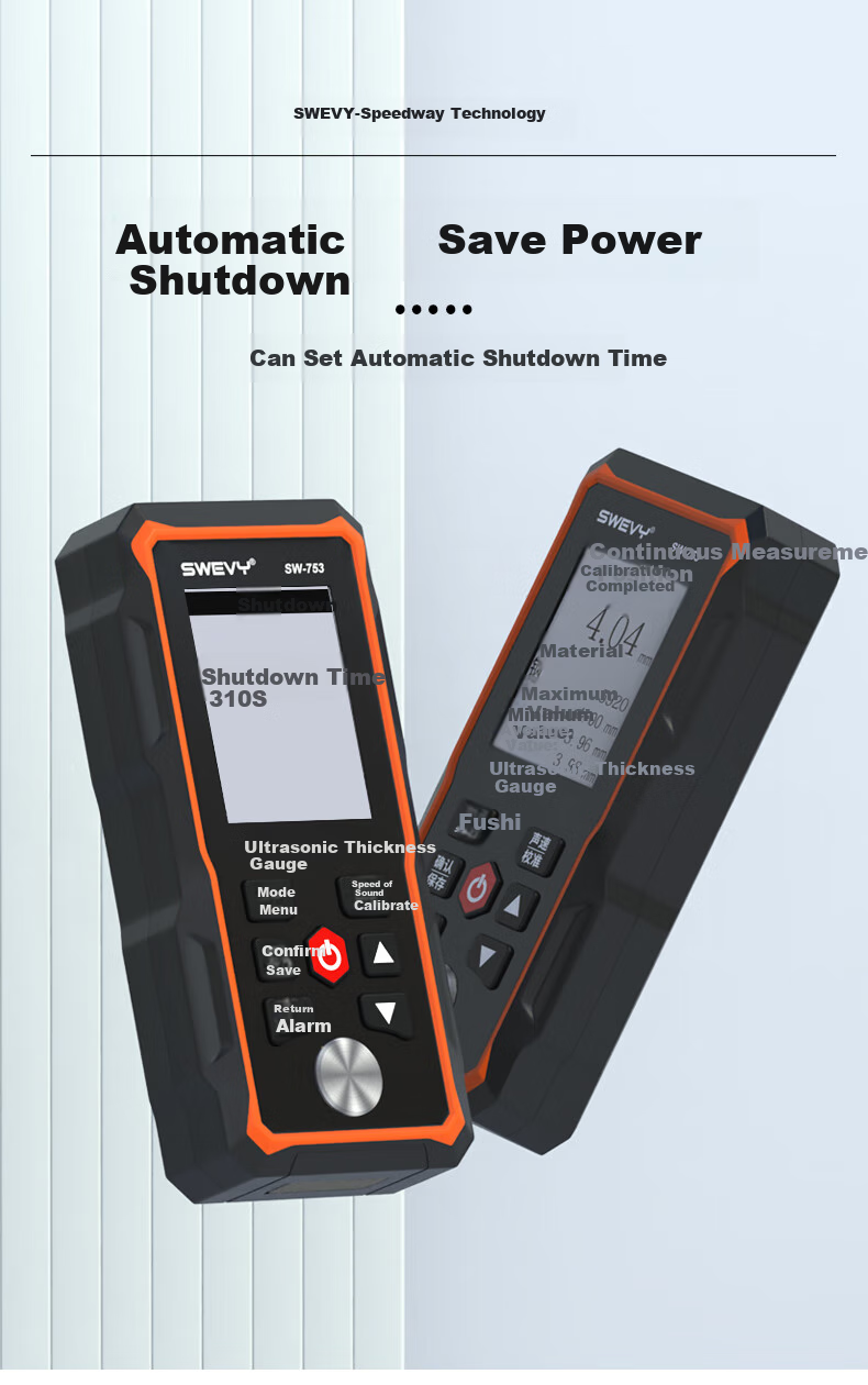 Suwei Ultrasonic Thickness Gauge High Precision Steel Plate Metal Thickness Meter Wall Thickness Measurement SW756 11