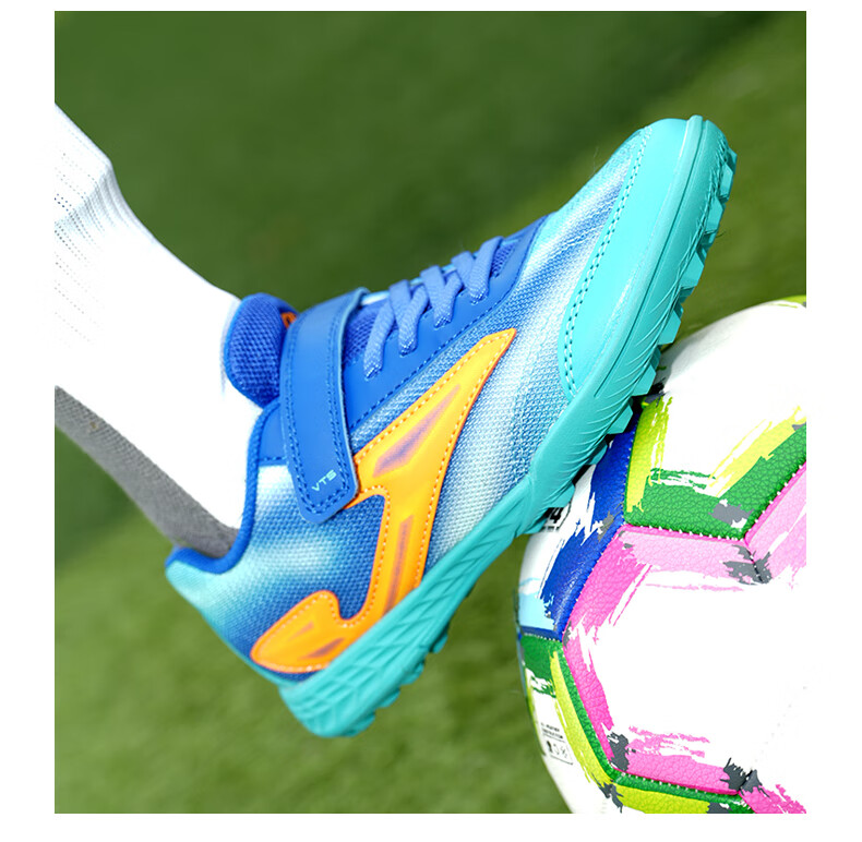 JOMA Soccer Shoes TF Turf Cleats for Youth, Children And Elementary School Students, Non-Slip, Wear-Resistant, Breathable Football Training Shoes, Fluorescent Green, Size 31 7