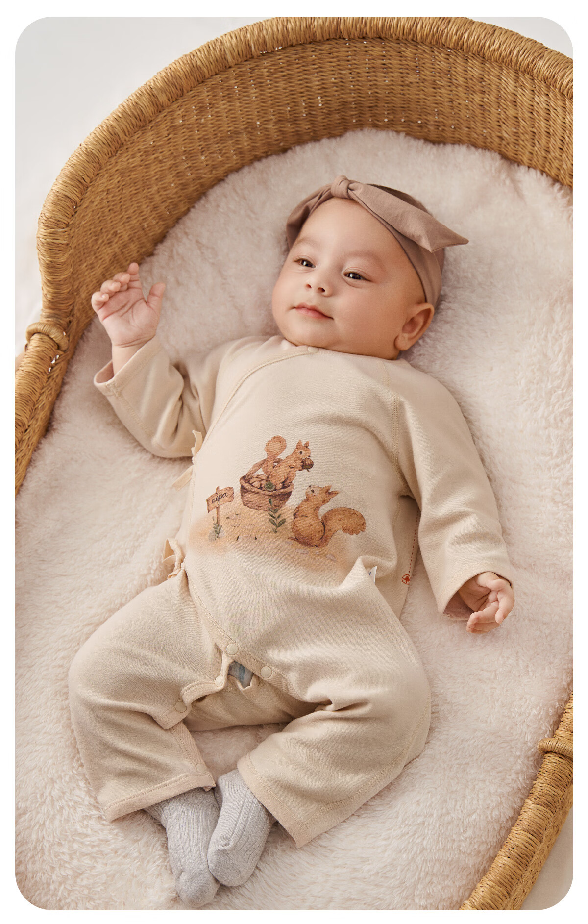 Aqpa [Yunma Youli 3.0] Newborn Baby Romper Bodysuit, 3.0-Angel Courtyard, Size 52 6