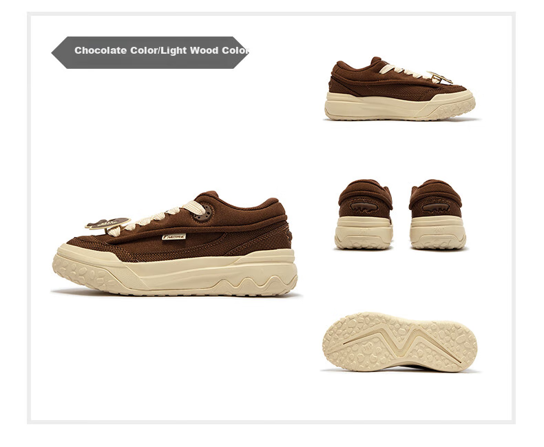 361° Women's Sneakers, Spring Retro Couple Thick-Soled Heightening Casual Skateboard Shoes, 682516608-7 2