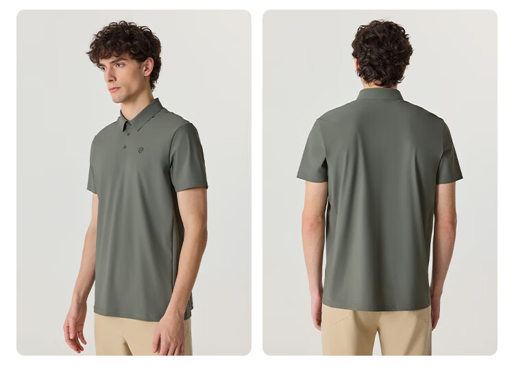 NORTHLAND Men's Collared Short Sleeve T-Shirt, Outdoor Sun Protection, Skin-Friendly, Breathable, Simple And Comfortable Business Polo Shirt 7