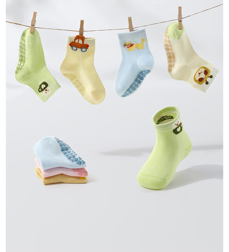 Beitaisi Children's Socks, Spring And Summer Floor Socks, Thin Solid Color Socks for Infants And Toddlers, Mid-Calf Cotton Socks for Newborns And Babies, Summer Seaso 13