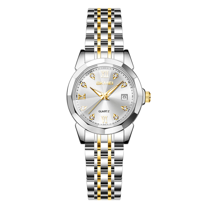Skmei Fashionable, Unique, Light Luxury High-End Calendar National Watch Quartz Wristwatch Mechanical Style Women's Birthday Gift 7070