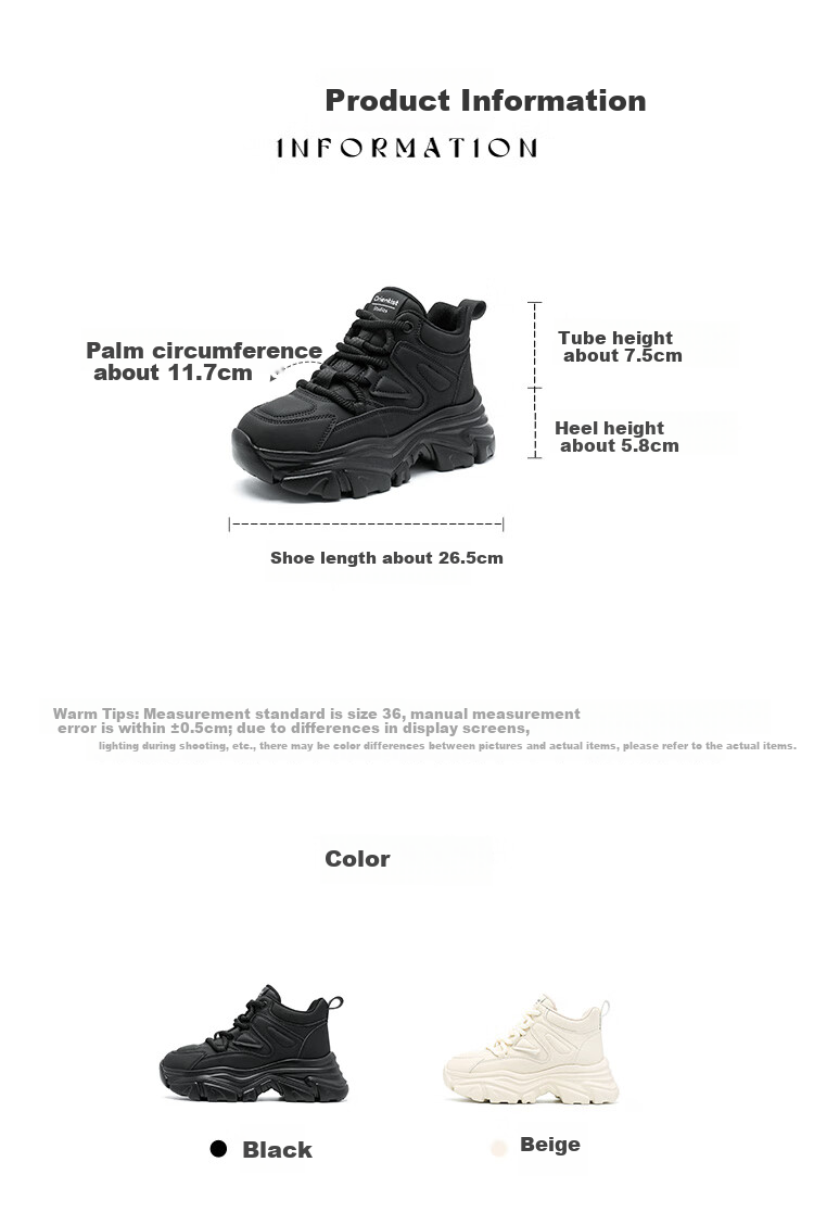 Dusto Dad Shoes for Women, 2026 New Spring Collection, Versatile Casual Shoes, Height-Increasing Thick-Soled Sneakers for Wome 4
