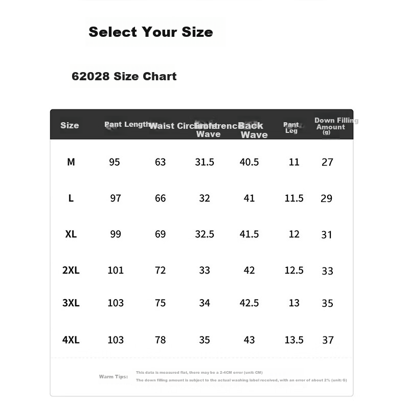 Xiongmaoxiangban down Pants for Men And Women, Autumn And Winter Style, Fleece-Lined Thickened Trousers, Warm Cotton Pants, Suitable for -30°C in Northeast China, Outdoor Wear, Duck Dow 8