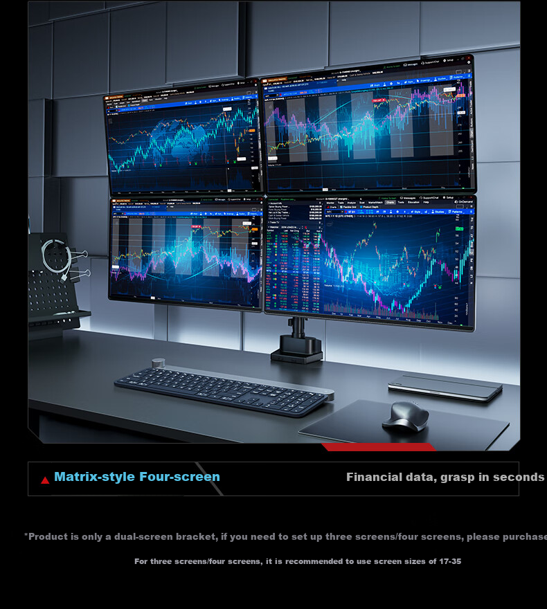 HUMANEX Monitor Stand Upgraded Version, Computer Display Gaming Mechanical Arm Desktop Monitor Height Adjustable Stand, Compatible with 17-35 Inch Yinshi Stand TX02-P2W 11