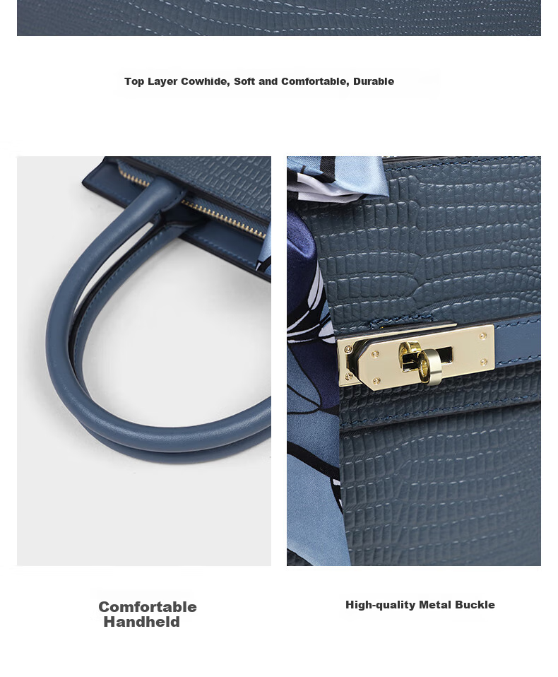 C.BANNER Top-Grain Leather Handbag for Women, Kelly Bag, Tote Bag, Shoulder Bag, Crossbody Bag, Practical Birthday And Mother's Day Gift for Mom 6