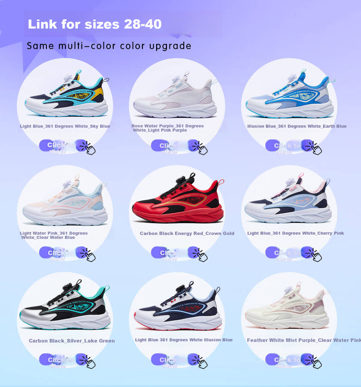 361° Kids Running Shoes All-Season Boys and Girls 3-14 Years Old Versatile Knob Buckle Lightweight Running Shoes Black Size 42 1