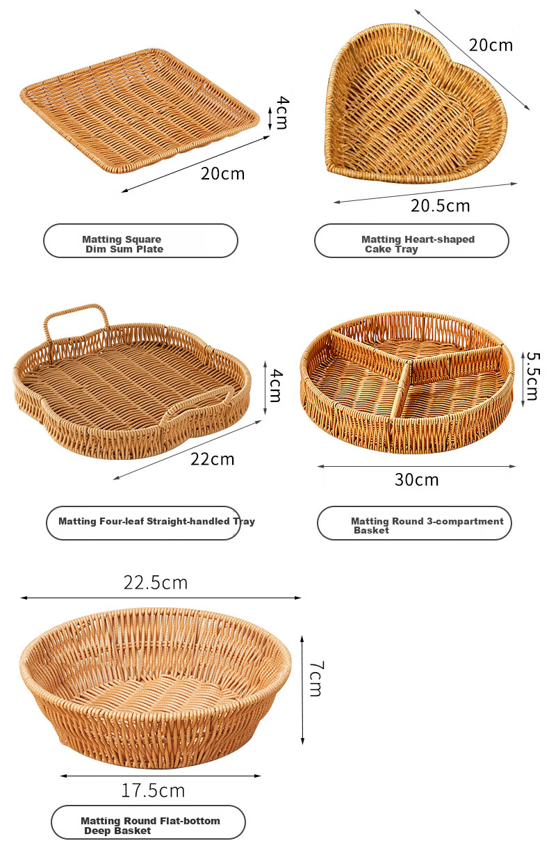 Shangkeyi Home Living Room Fruit Plate, Coffee Table Dried Fruit Dish, Snack Display Tray, Reception Candy Dish, Bar KTV Snack Plate 13