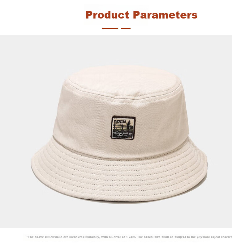 GLO-STORY Sun Hat, Korean Style Unisex Bucket Hat, Retro Versatile Fisherman Hat, MMZ814102, Black Lettering 10