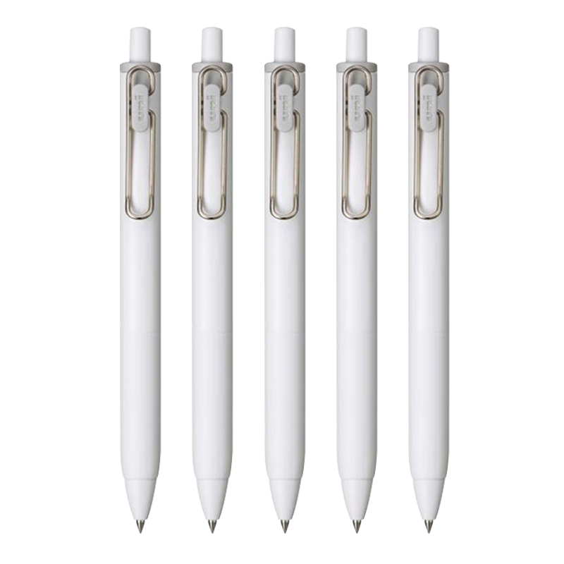 Uni-Mitsubishi Uni-Ball One Series, Small Concentric Core Sesame Gray Gel Pen, High Aesthetic Value, 0.5mm Signing Pen, UMN-S 5 Pieces