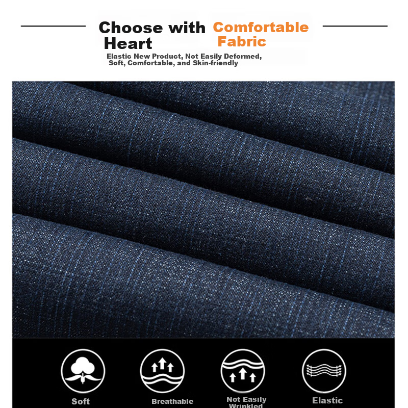 Джинсы Jeanswest мужские, бизнес, модель 2025 Осень-Зима, приталенные, прямые, универсальные, синие, размер 32