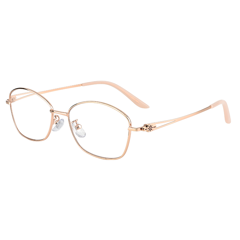 Dr. Ouna Reading Glasses, High-Definition Anti-Blue Light, Premium Presbyopic Glasses for Men And Women, 2.0 Diopter, Rose Gold