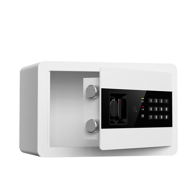 Deli Home Electronic Password Safe, Office Financial-Specific Small File Cabinet, Built-In Or Freestanding Confidential Cabinet, Can Be Fixed Installation, 20cm Elegant White