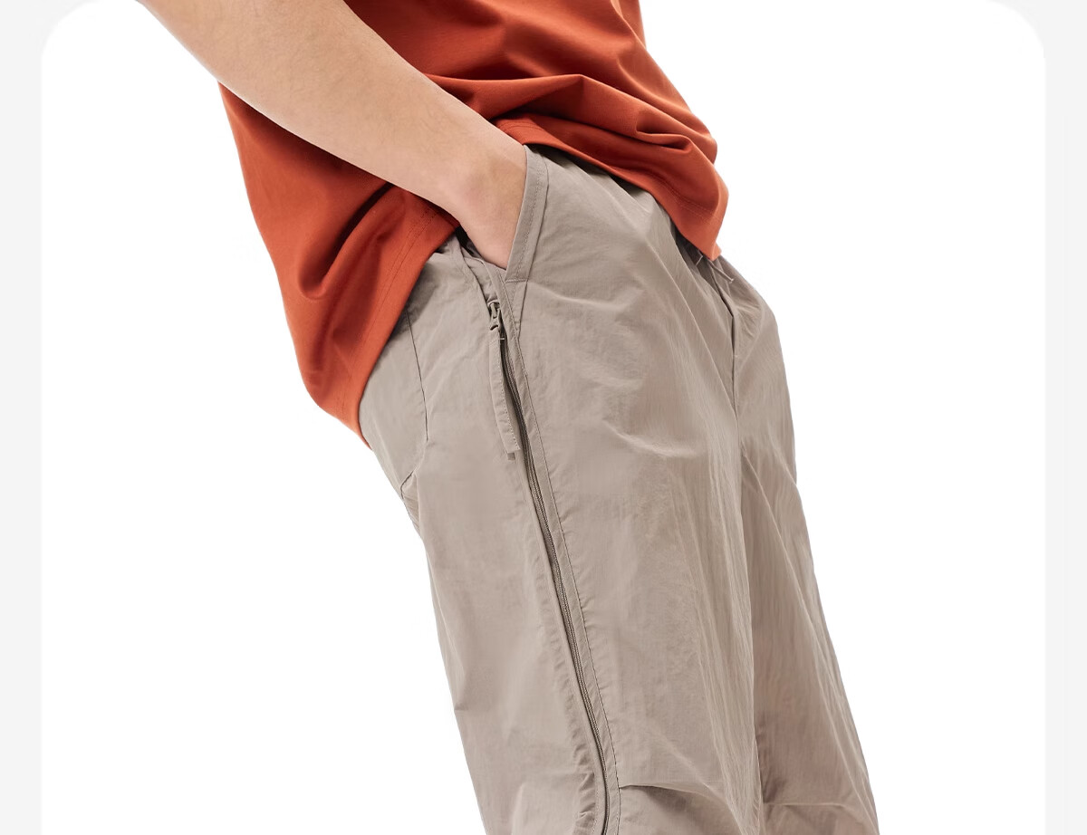 CAMEL [Wang Junkai's Choice], Quick-Dry Pants for Men, Outdoor Spring/summer 2025, Long Trousers, Cool Breathable Sun Protection, Tapered Sports Pants, Size S 5