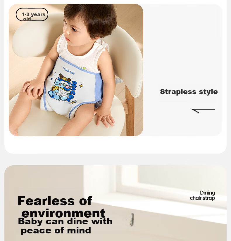 Taoqibaby Baby High Chair Safety Belt, Portable Fixing Strap, Infant Outdoor Binding Strap, Dining Protection Belt, Peace of Mind Strap 3