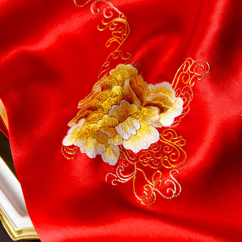 Hangsilu Suzhou Embroidery Silk Scarf for Women, High-Quality Mulberry Silk Embroidered Gift Box, Holiday Gift for Mom, Birthday Present for Elders 18