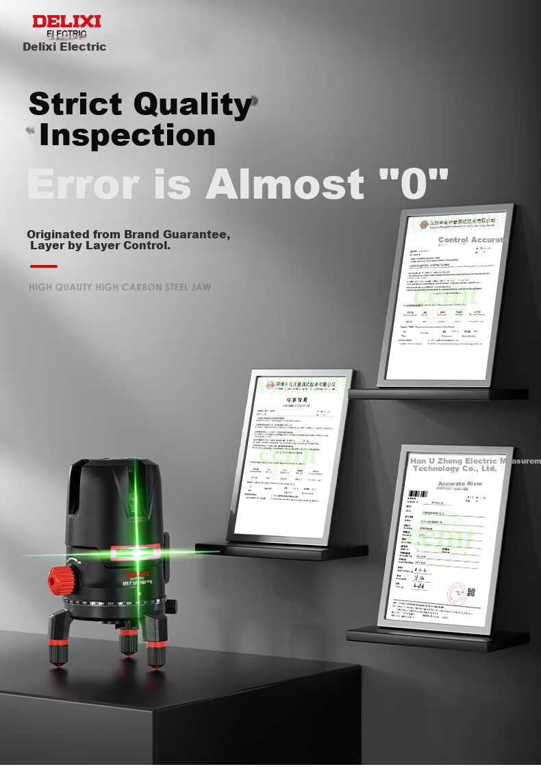 DELIXI ELECTRIC Blue Light 2-Line Laser Level High Precision Strong Light Fine Line Auto Leveling Ruler Home Marking Projector 2