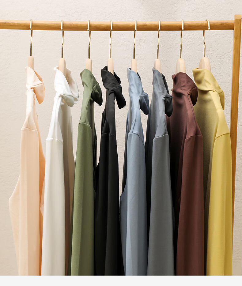 XUEXIMAN Women's Base Layer, Autumn And Winter Semi-Turtleneck Undershirt, High-Elastic Slim-Fit, Slimming Inner Wear, Solid Color Versatile Long-Sleeve Undergarment 2