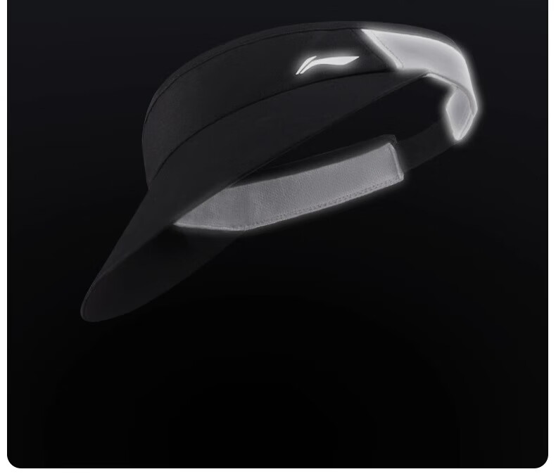 Li-Ning Unisex Open-Top Cap Spring Summer Sun Protection Quick-Dry Sweat-Absorbent Outdoor Marathon Tennis Hat Black 15